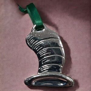 Dr. Seuss Cat In The Hat Official Movie Merch Silver plated Christmas Ornament